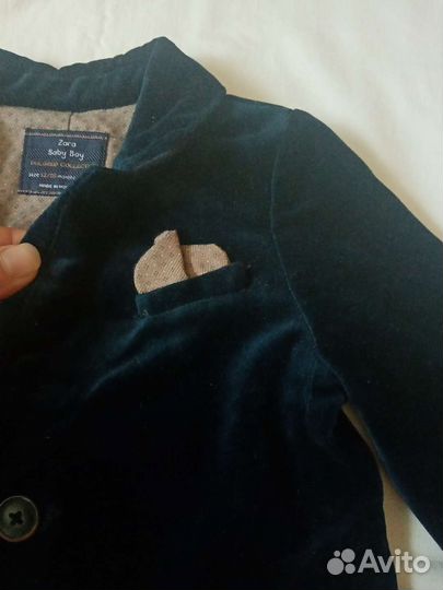 Пиджак zara 12/18m,86см