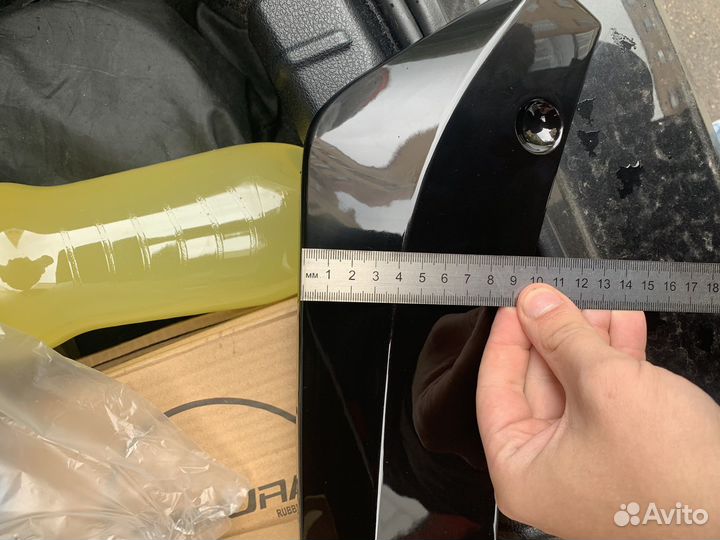 Элероны (сплиттера) новые черные глянцевые