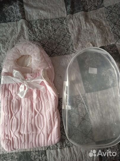 Конверт на выписку для девочки весна/осень