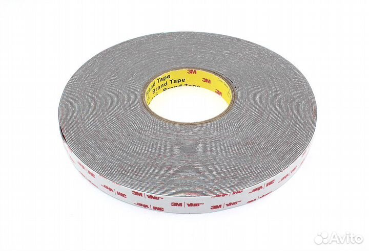 Скотч двусторонний вспененный 3M VHB 20 мм серый