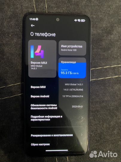 Xiaomi redmi note 10 s NFS 6/128гб