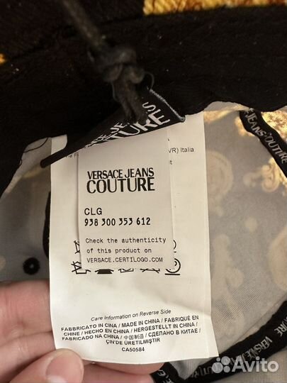 Панама Versace jeans couture