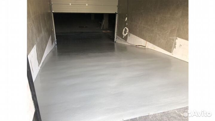 Полимерный наливной пол для паркинга (пандус)