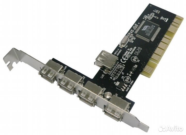 Контроллер St-Lab u-166 usb 2.0, 4+ 1 ports