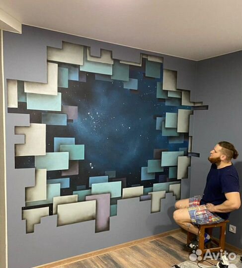 Роспись стен, граффити, 3d-рисунки, стрит-арт