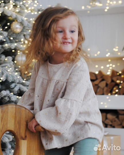 Блузка детская муслиновая