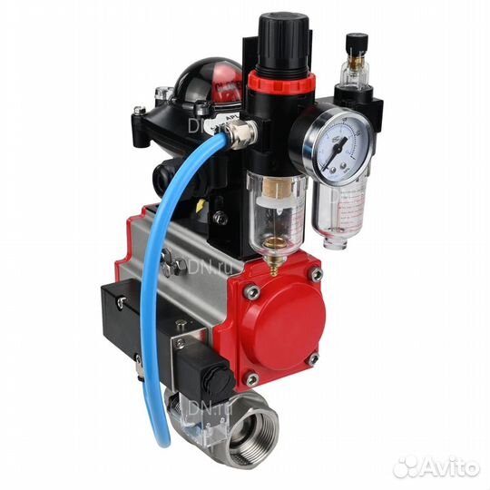 Кран шаровой DN.ru BV3232P(2pc) -FP-T-ISO-H Ду40 Ру63 полнопроходной двухходовой, нержавеющая сталь