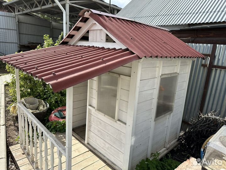 Деревянный уличный игровой дом для детей б/у