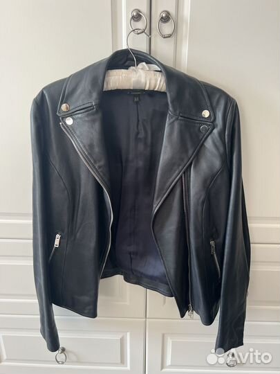 Кожаная куртка женская massimo dutti