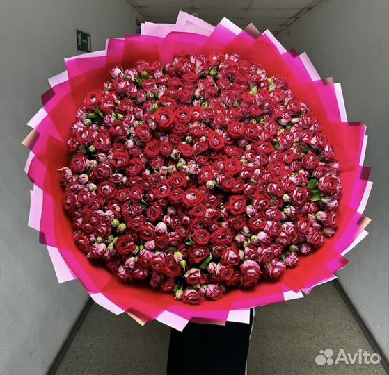 Цветы букеты 101 роза