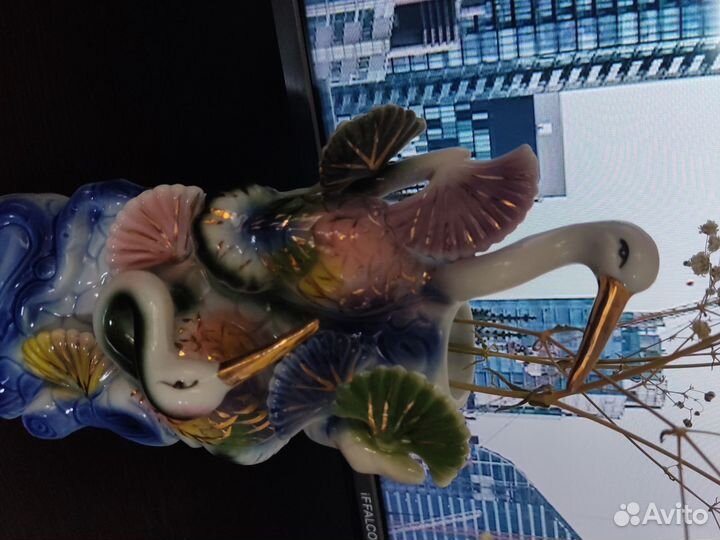 Ваза журавли