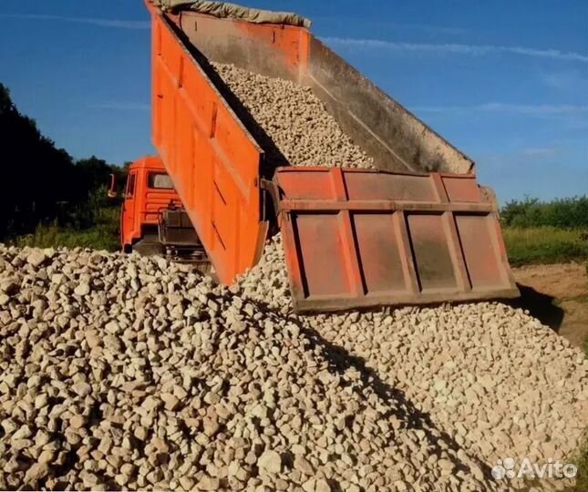 Щебень известковый