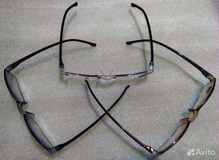 Очки для чтения легкие без оправы с уф фильтром и