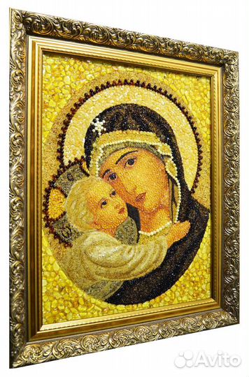 Икона из янтаря Богородицы Владимирская Array