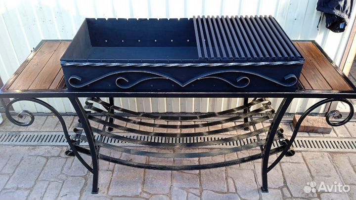 Мангал с большой жаровней 4мм