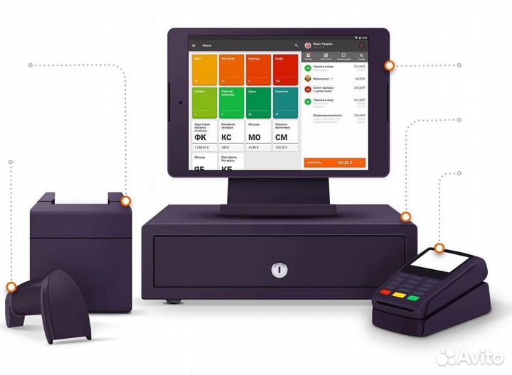 Касса б/у для магазина 1С / сбис обучение под ключ
