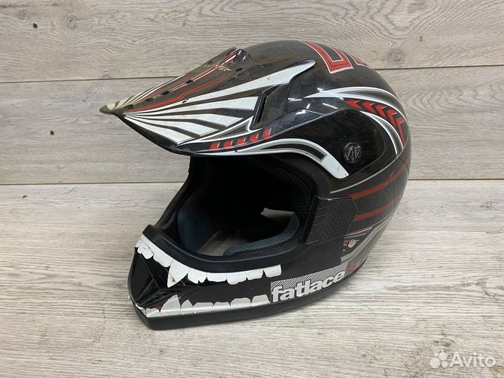 Детский мото шлем