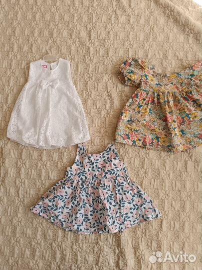 Платья для девочки 74-80