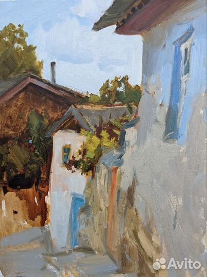 Картина маслом на холсте крымский пейзаж