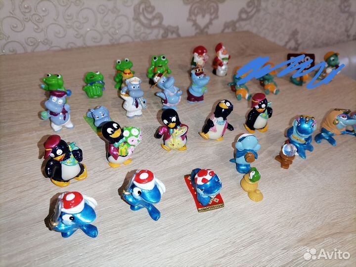 Киндеры 90 х бегемоты пингвины акулы