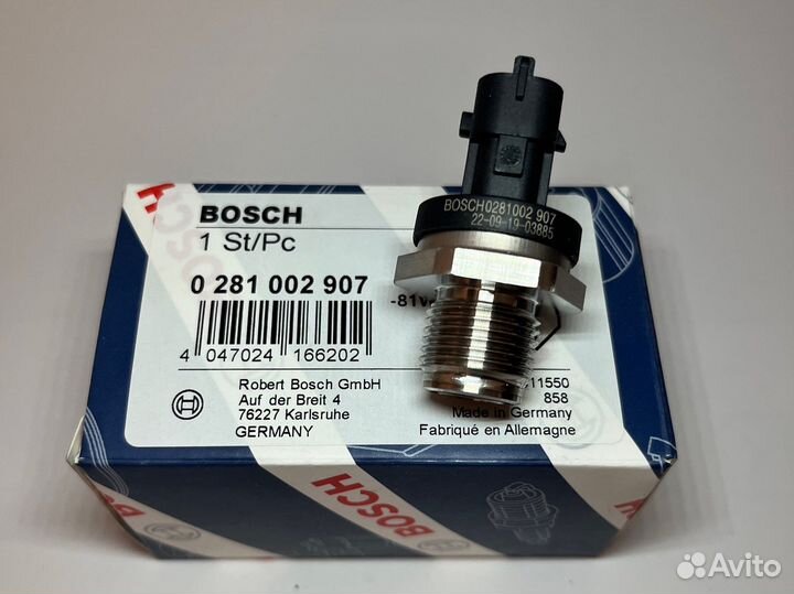 Датчик топливной рампы bosch 0281002907