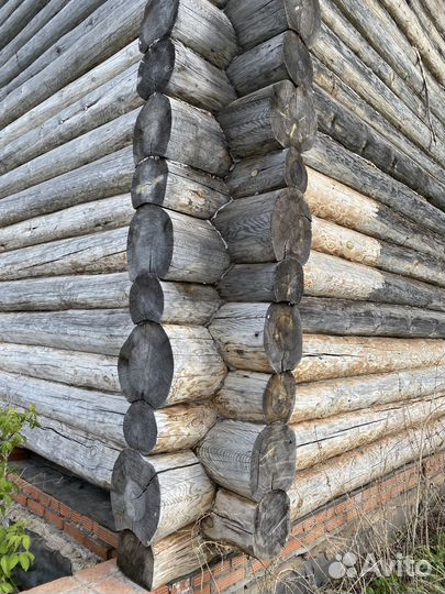 Сруб дома из бревна бу