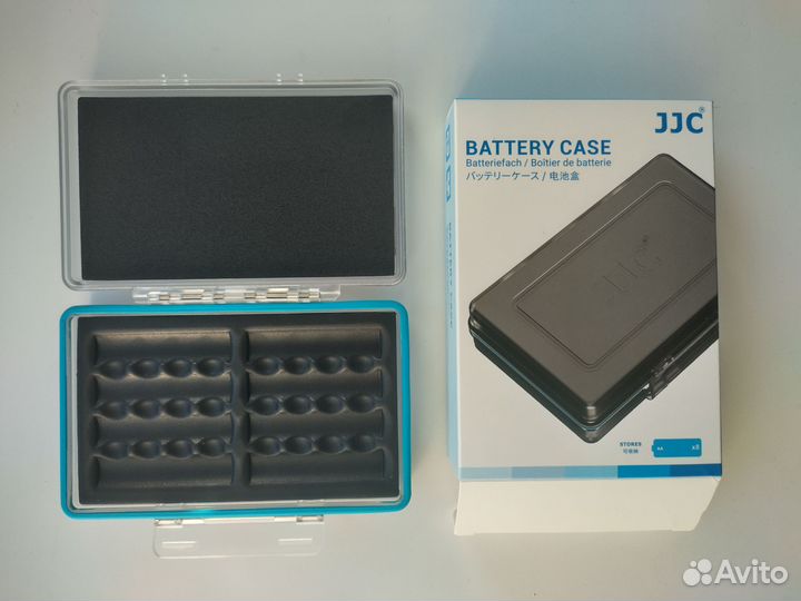 Кейс для батареек аа на 8шт. новый JJC