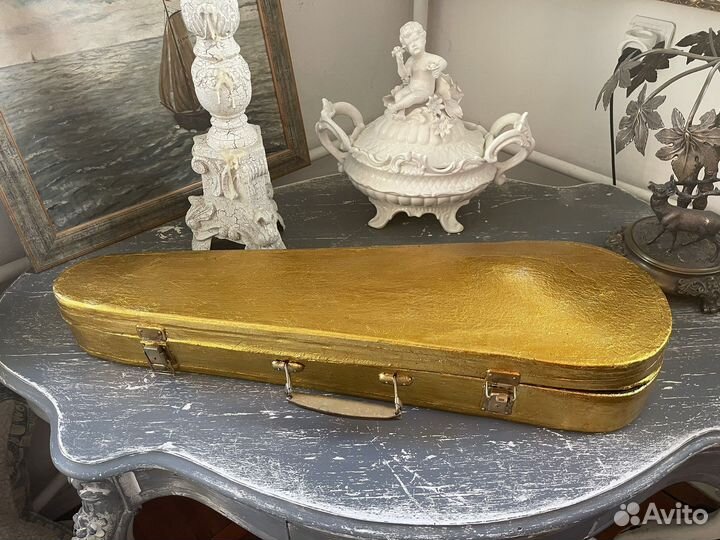 Золотой кофр для скрипки большой