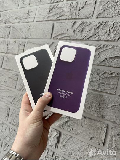 Кожаный чехол на iPhone 14 Pro Max MagSafe