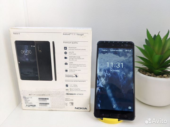 Nokia 6, 3/32 ГБ