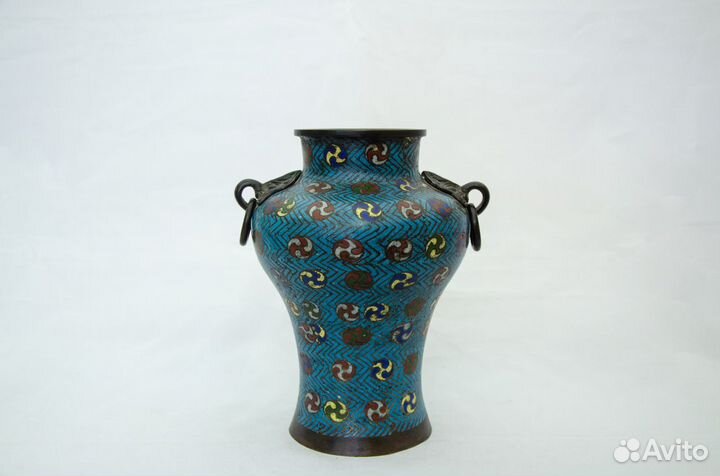 Антикварная ваза династии Мин 15 век Бронза 24см