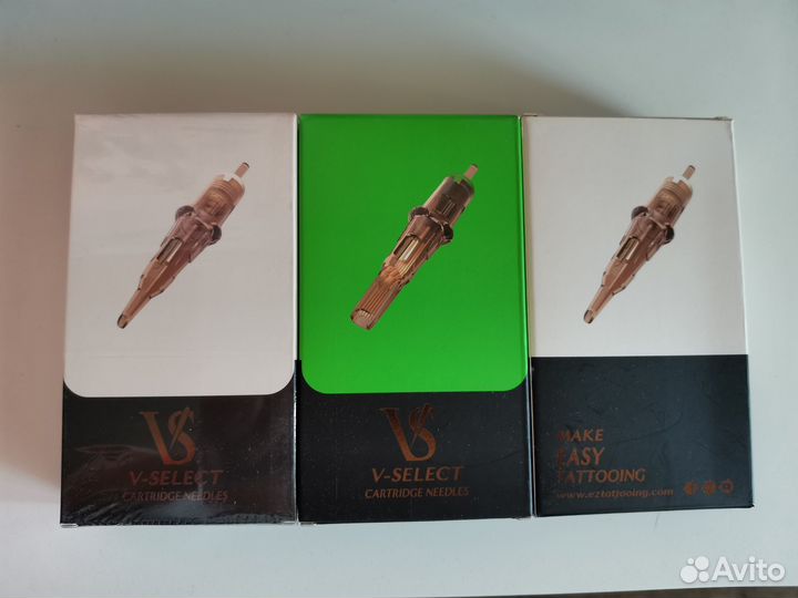 Картриджи EZ V-select, иглы для тату и татуажа