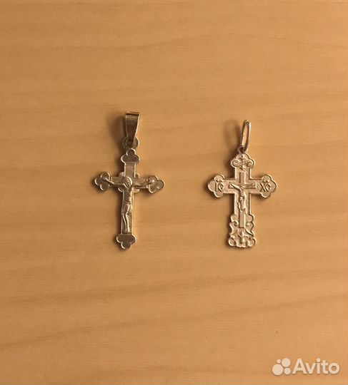 Серебряные крестики