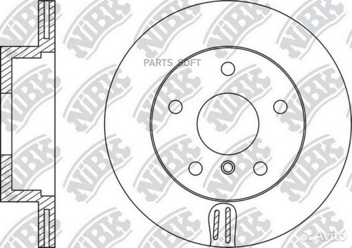Nibk RN1306 Диск тормозной