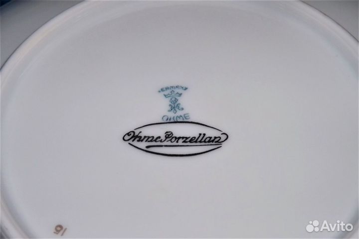 Фарфор 0hme porzellan 1897г