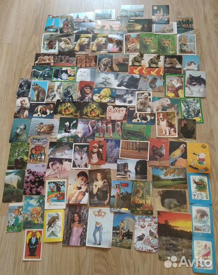 Карманные календарики СССР (ретро) больше 100 шт