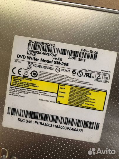 Оптический привод DVD для ноутбуков