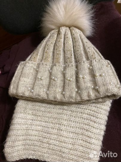 Шапка со снудом зимние