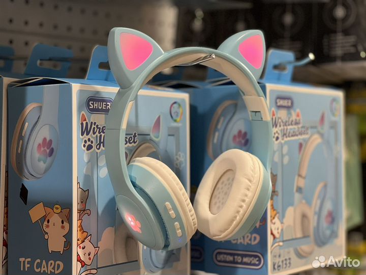 Наушники с кошачьими ушками