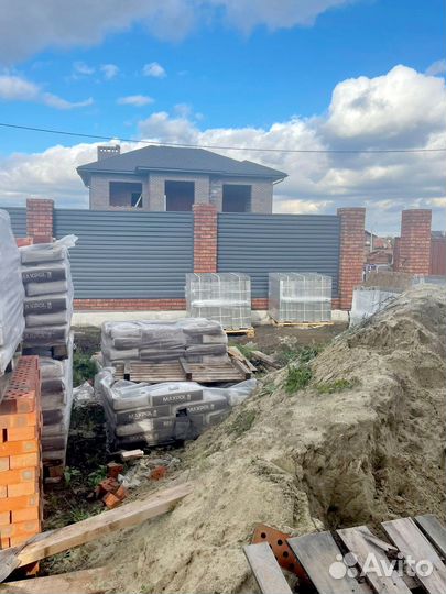 Забор из жалюзи ламелей под ключ