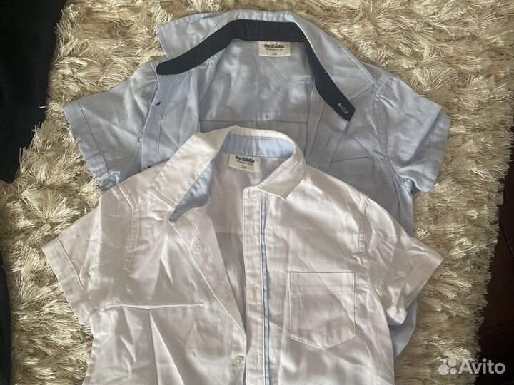 Школьные брюки, жилетка, рубашки и кардиган