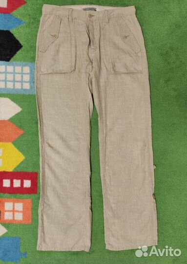Штаны брюки женские лён хлопок 46 пакетом