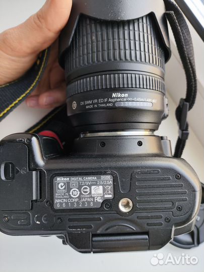Зеркальный фотоаппарат nikon d5000 с объективом