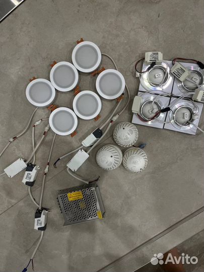 Комплект (10 шт) потолочных светильников