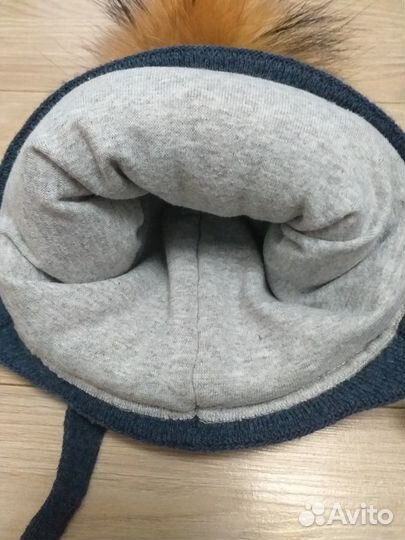Шапка зимняя для мальчика 1-2 года