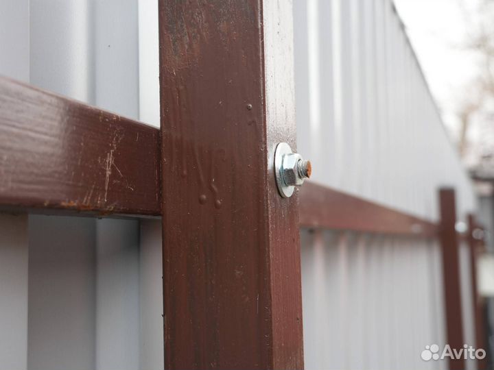 Забор из профнастила доставка монтаж