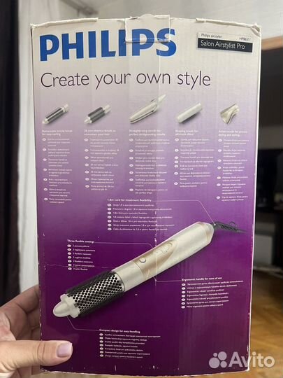 Фен щетка philips salon airstylist pro hp8651