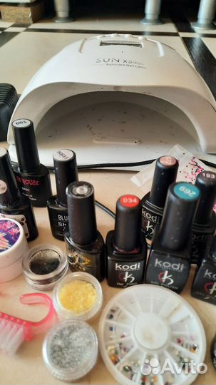 Набор для наращивания ногтей с лампой