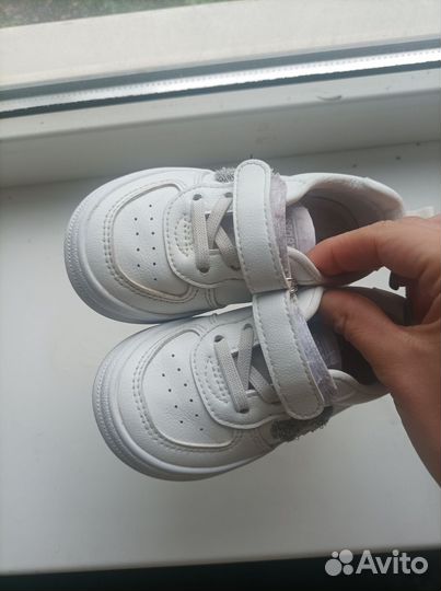 Кеды детские белые для девочки 22 размер