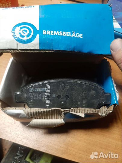 Передние колодки citroen berlingo